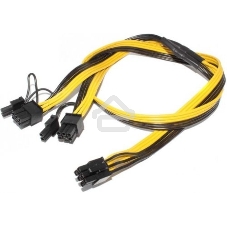 Кабель 6 pin to 2 x 6+2 pin GPU power adapter splitter cable