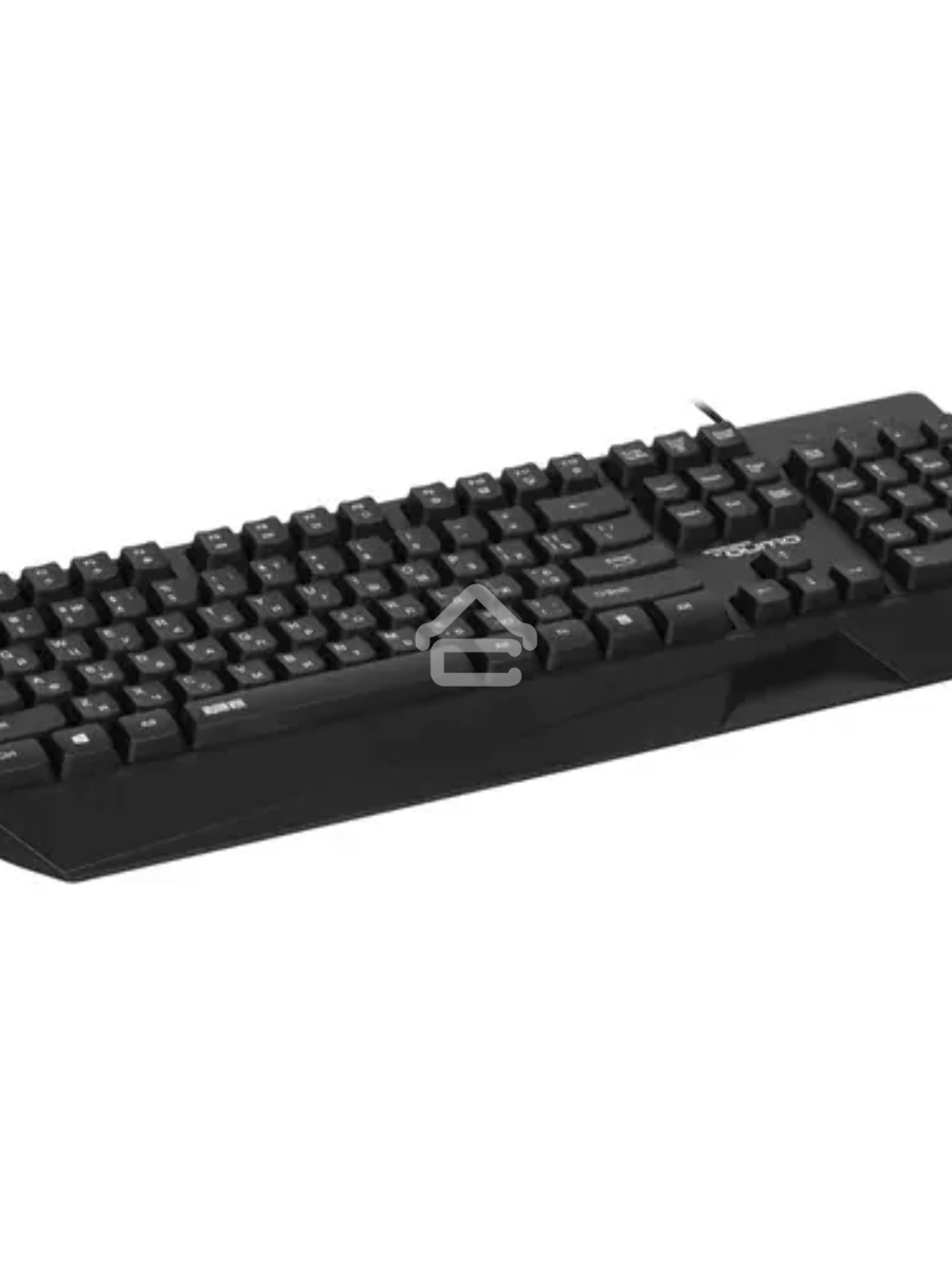 Игровая клавиатура Qumo Twins K68, с двумя накладками разного цвета, проводная, 104 клавиши, кнопка FN, встроенная радужная подсветка