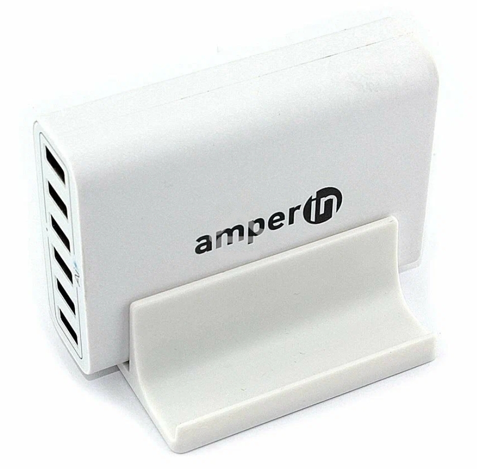 Блок питания (сетевой адаптер) Amperin Quick Charge 6-port QC 3.0 USB (YDS-TC060-4-2-0), белый
