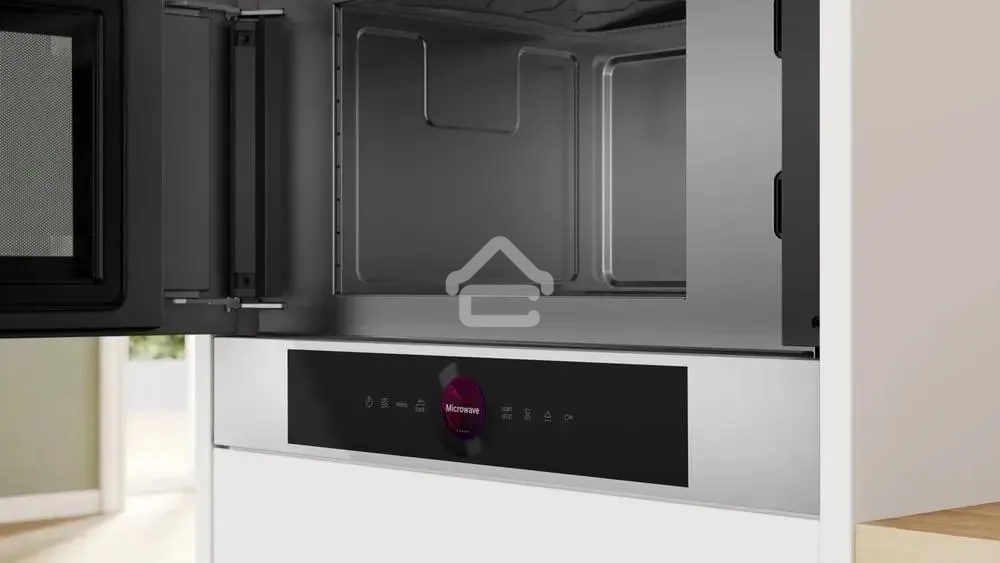 Микроволновая печь встраиваемая Bosch BFL7221W1 белый, 21 л, 900 Вт, переключатели - поворотный механизм/сенсор