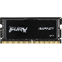 Оперативная память Kingston Fury Impact, DDR5, 16GB (1x16GB), 6400MHz, CL38, ECC, SO-DIMM, с радиатором, черный