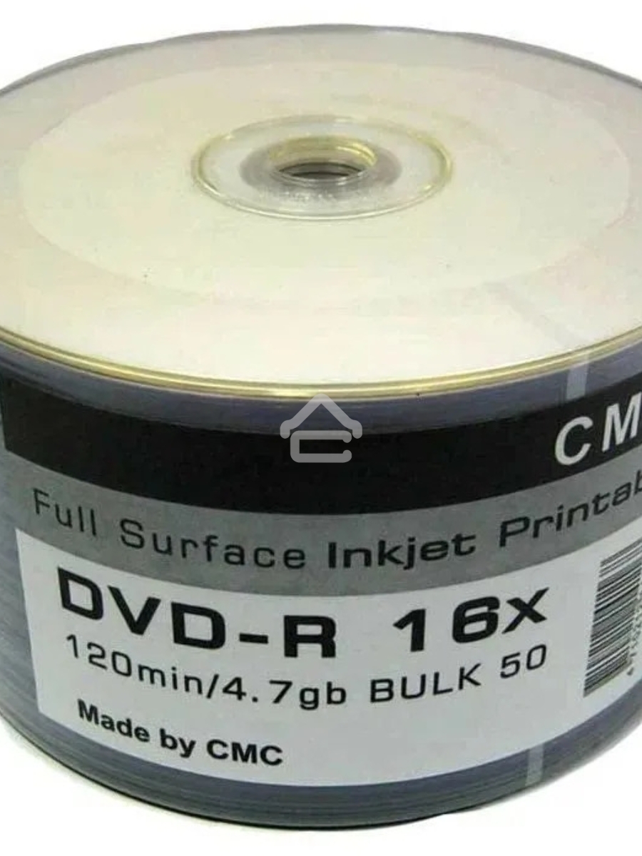 Диски CMC DVD-R 4,7 GB 16x Bulk/50 Full Ink Print 