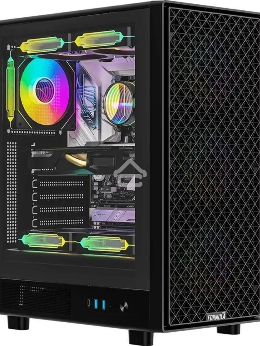 Компьютерный корпус Aerocool / Formula MANA DYNAMIC черный без БП ATX 6x120mm 2xUSB3.0 1xUSB3.1 audio bott PSU