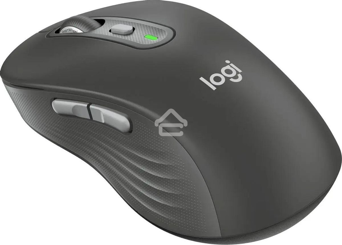Мышь беспроводная Logitech M750 L Large графитовый, 4000 dpi, радиоканал, Bluetooth, USB, кнопки - 5