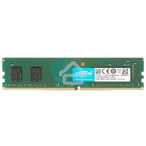 Оперативная память Crucial, DDR4, 8GB (1x8GB), 3200MHz, CL22, DIMM