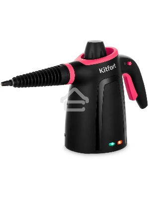 Пароочиститель ручной Kitfort КТ-9170-1 1050Вт черный/малиновый