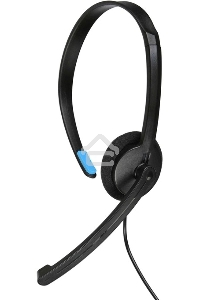 Гарнитура ACD-Call H100A [ACD-H100A-AB1] черная, mini jack 3.5mm, 1х динамик 40мм, поворотный микрофон, управление на проводе, длина провода 1,6м (551929)