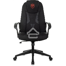 Кресло игровое Zombie 200 черный ткань/эко.кожа крестов. пластик