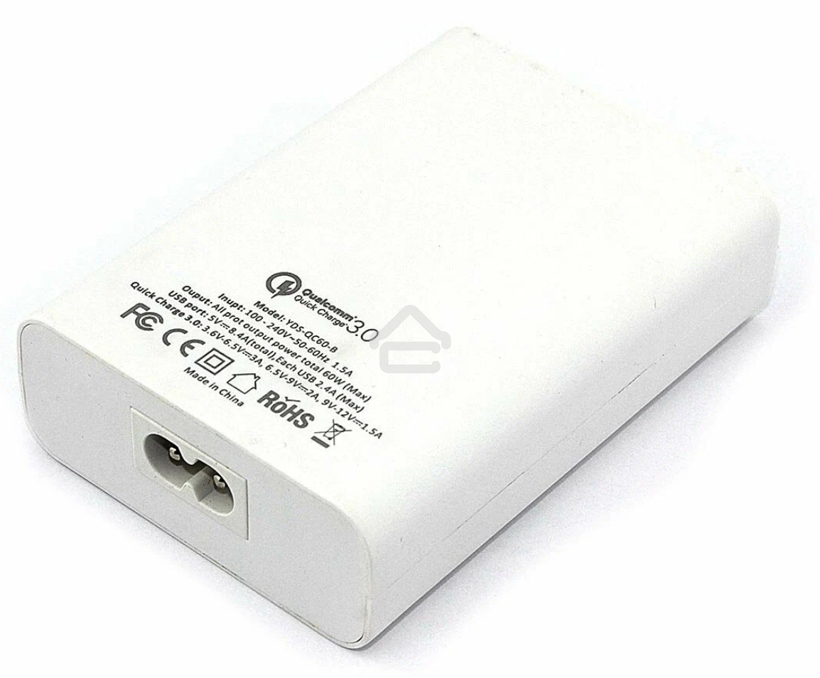 Блок питания (сетевой адаптер) Amperin Quick Charge 6-port QC 3.0 USB (YDS-TC060-4-2-0), белый