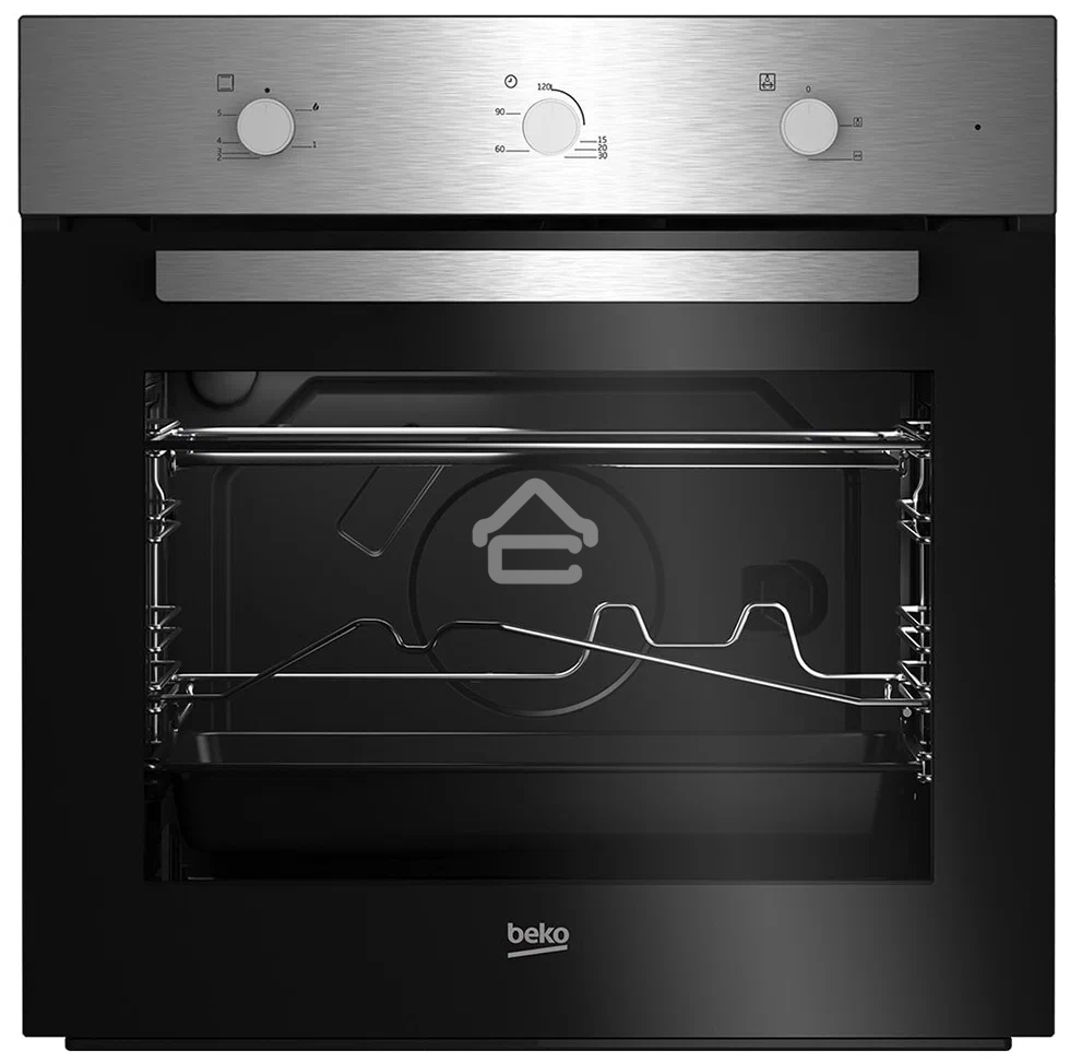 Газовый духовой шкаф Beko BBIGT21100X с откидным электрическим грилем; автоматический электроподжиг; поворотные переключатели; металлические направляющие; объем - 72л; 3 стекла дверцы; 1 решетка; 1 противень; вертел. Цвет Нержавеющая сталь; Материал панел