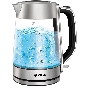 Чайник электрический Vitek VT-1184 1.7л. 2200Вт серебристый корпус: стекло/металл