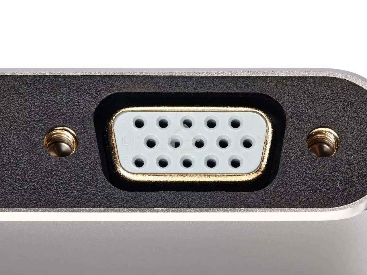 Кабель-концентратор USB3.1 TypeCm -->HDMI+USB3.0+PD+VGA Alum Grey 4K@30Hz, Telecom<TUC055>