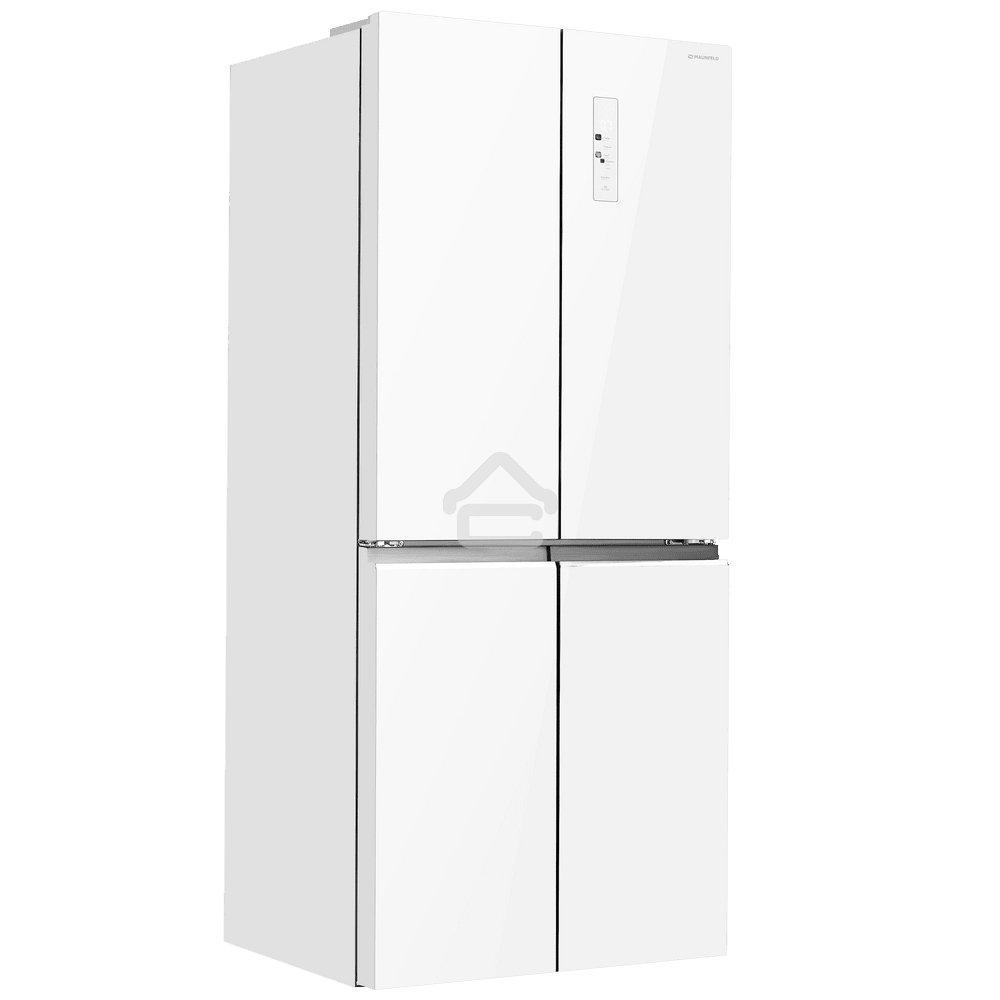 Холодильник Maunfeld MFF183NFWE белый трехкамерный инвертор 270/135л морозилка снизу, Total NoFrost, Side by Side