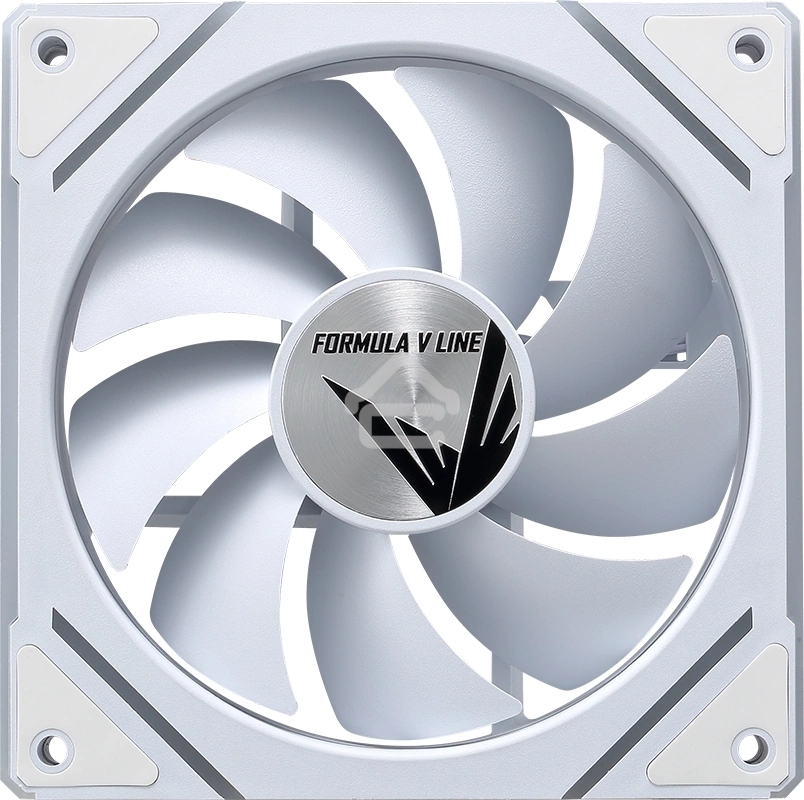 Вентилятор для корпуса Aerocool/Formula Floe Plus 12WH ARPW ARGb белый, 120 мм, 1500 об/мин, 26.8 дБ, 4 pin