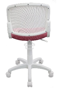 Кресло детское Бюрократ CH-W296NX/26-31 TW-15 белый, спинка сетка, сиденье розовый 26-31