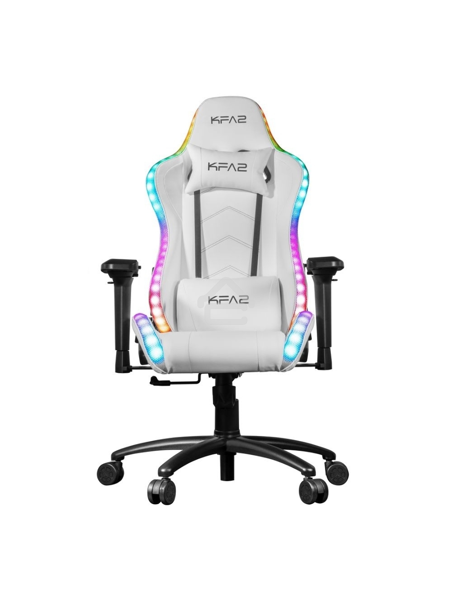 Кресло игровое компьютерное KFA2 Gaming Chair 01 RGB SE белый