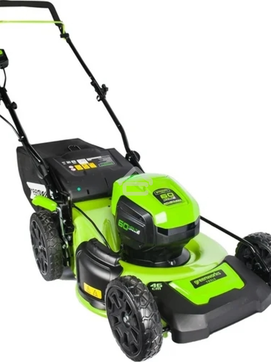 Газонокосилка аккумуляторная  GreenWorks GD60LM46HPK4, 60V, 46 см, бесщеточная, с 1хАКБ 4 А.ч. и ЗУ (2502807UB)