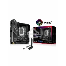 Материнская плата ASUS ROG STRIX B860-I GAMING WIFI, LGA1851, Intel B860, 2xDDR5, 4xSATA, 2xM.2, 1xPCIe 5.0 x16, 1xDP, 1xHDMI, 1xThunderbolt 4, 1x2.5Gb LAN, Wi-Fi 7, 2xUSB 2.0, 3xUSB 3.2 Gen 1, 1xUSB 3.2 Gen 2, 1xUSB 3.2 Gen 2x2, 1xUSB-C, 1xS/PDIF, 2x3.5 