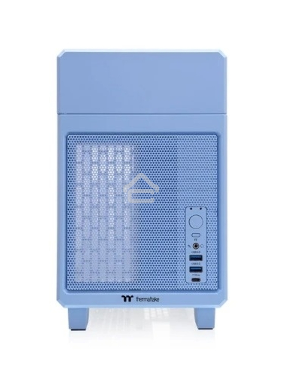 Корпус Thermaltake TR100, без БП, SFF, голубой, 0, 8x140mm 2x200mm