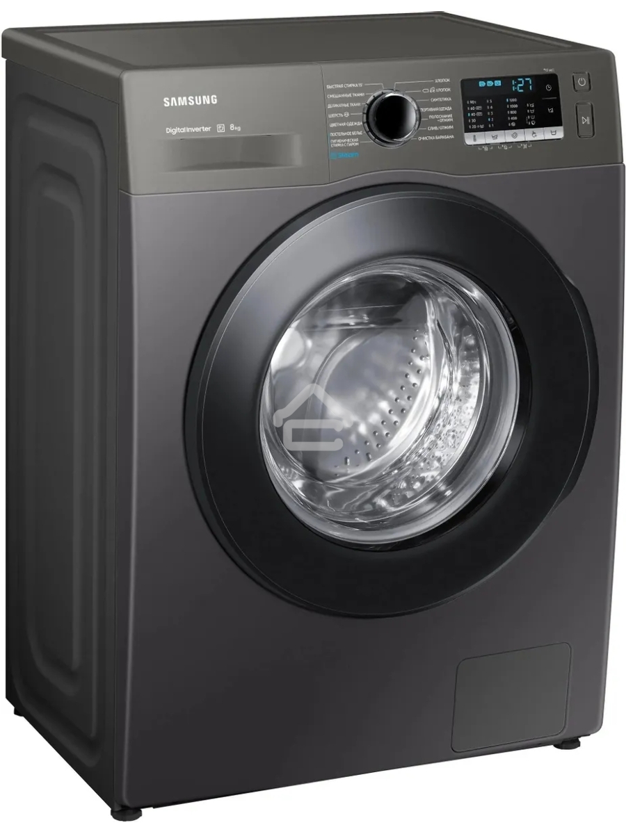 Стиральная машина Samsung WW80AGAS22AX/LD черный, загрузка фронтальная 8 кг, 1200 об/мин, класс: A