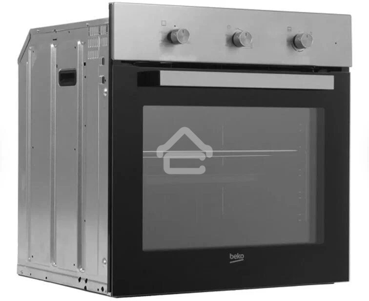 Газовый духовой шкаф Beko BBIGT21100X с откидным электрическим грилем; автоматический электроподжиг; поворотные переключатели; металлические направляющие; объем - 72л; 3 стекла дверцы; 1 решетка; 1 противень; вертел. Цвет Нержавеющая сталь; Материал панел