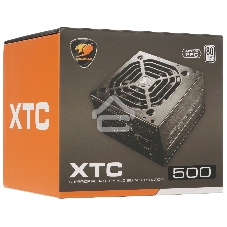 Блок питания Cougar XTC500 (31XC050.0001P), 500Вт, 80 PLUS, 120мм, черный