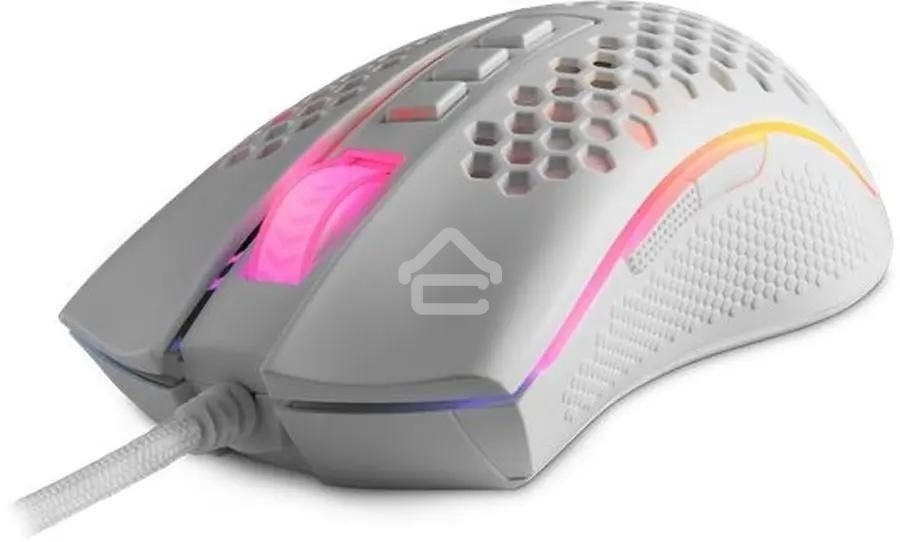Мышь проводная Redragon Storm белый, 12400 dpi, USB, кнопки - 8