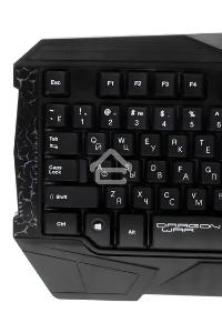Игровой набор Qumo Solaris, клавиатура  проводная K03, 104 клавиши, встроенная радужная подсветка, мышь проводная M10, оптическая, 800/1200/1600/2200 dpi, коврик