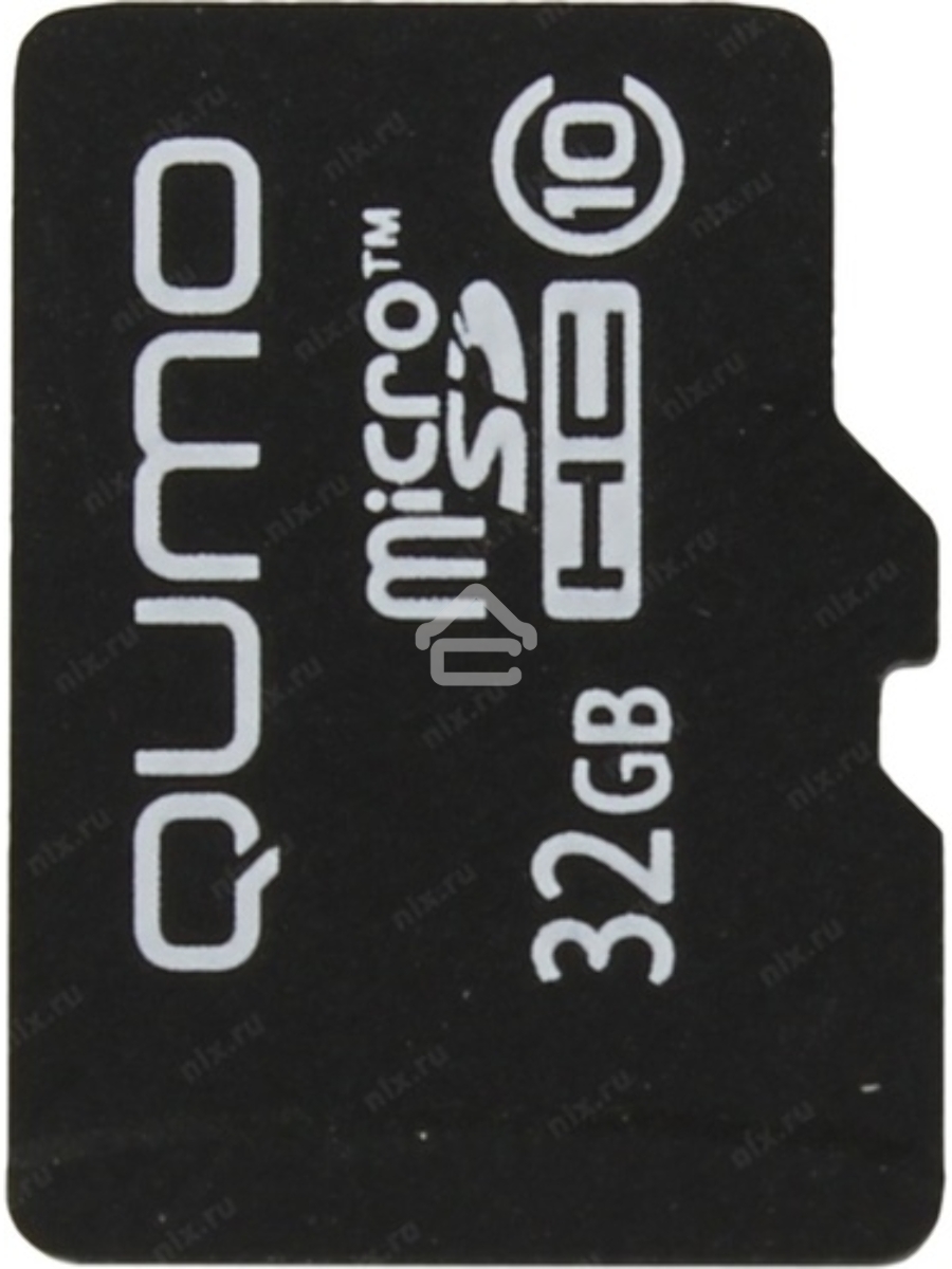 Флеш карта Micro SecureDigital 32Gb QUMO QM32GMICSDHC10NA {MicroSDHC Class 10}