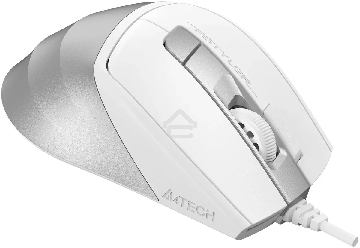 Мышь проводная A4Tech Fstyler FM45S Air белый/серебристый, 2400 dpi, USB, кнопки - 7