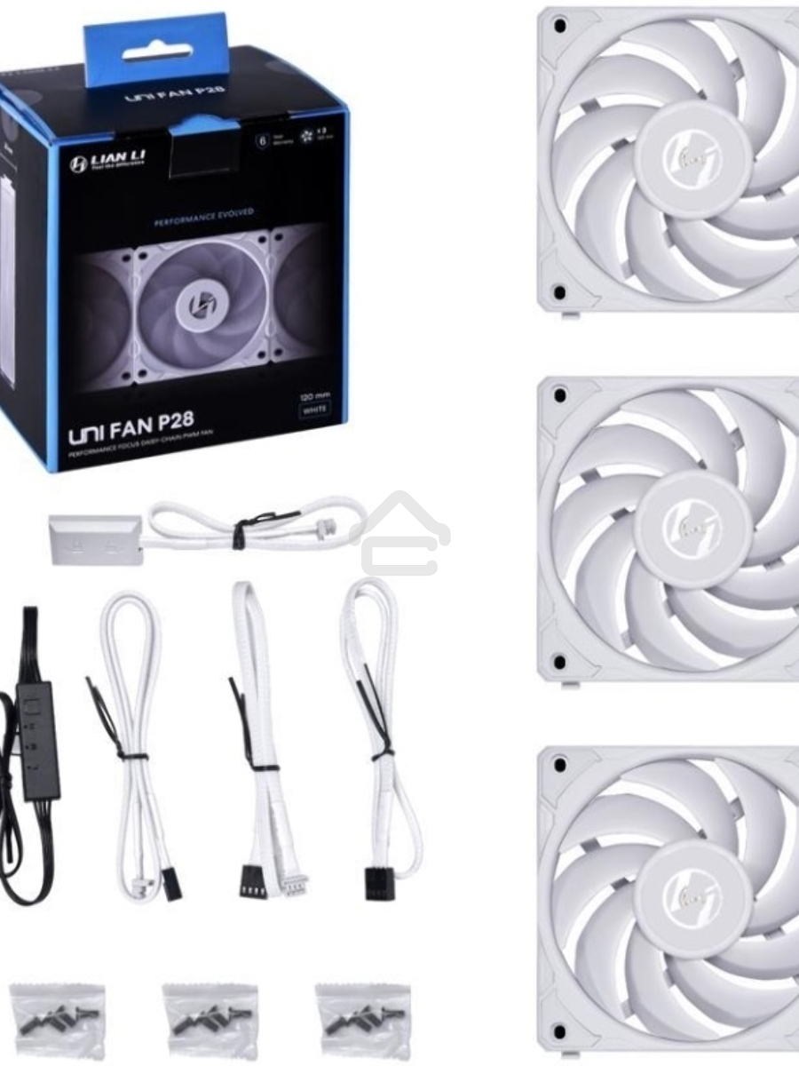 Вентилятор Lian-Li Uni Fan P28 G99.12P283W.00 белый 120мм 2600rpm 32.1dB  4-pin