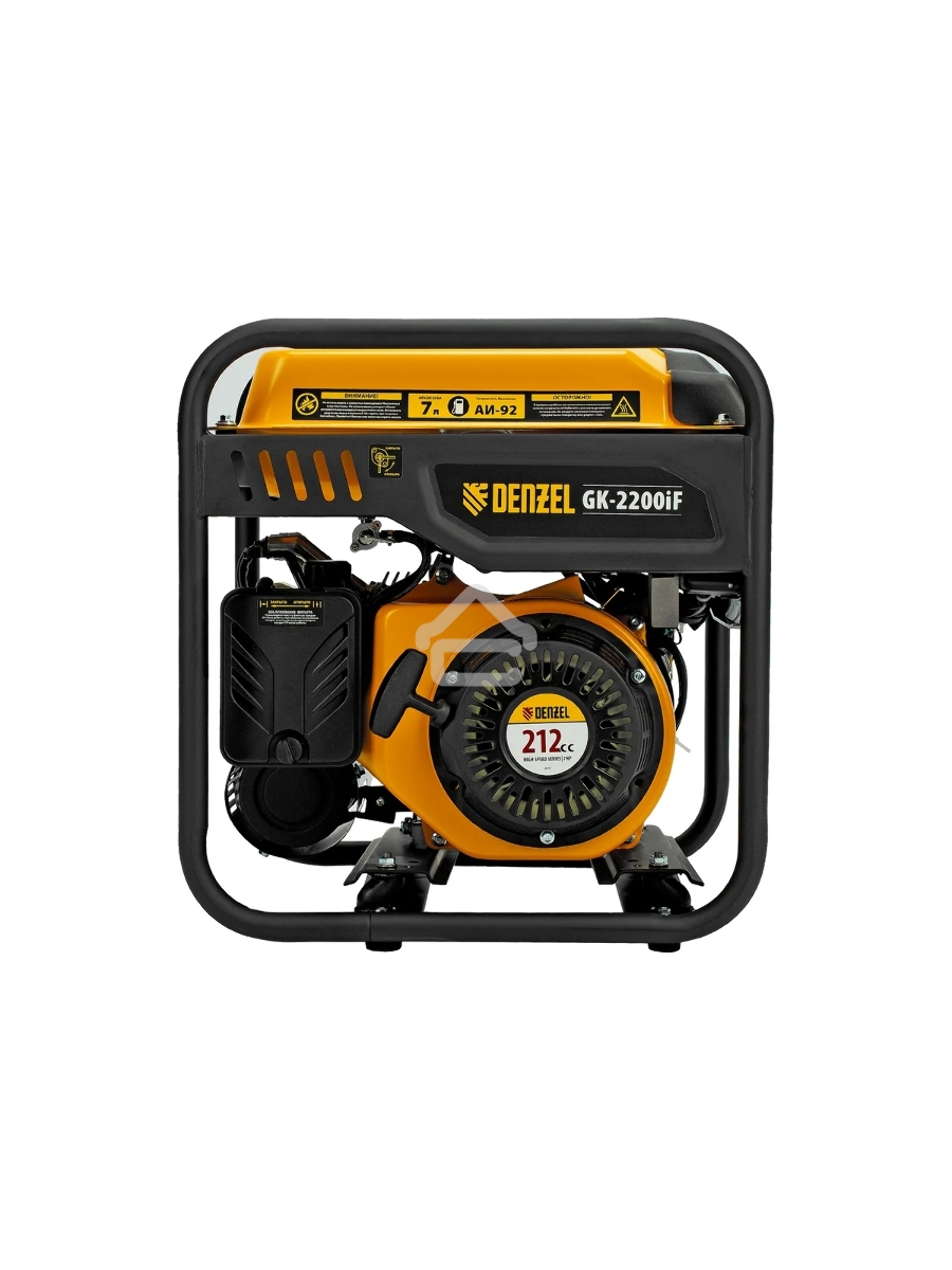 Электрогенератор бензиновый инверторный Denzel GK-2200iF, 2.2 кВт, 95 дБ, 27 кг