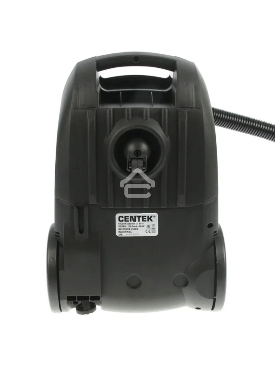 Пылесос Centek CT-2519 черный/хром, 500/2500 Вт, уборка сухая, пылесборник мешок, 4 л