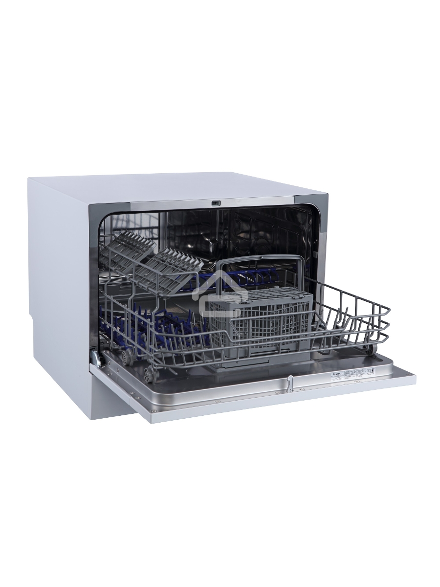 Посудомоечная машина Бирюса DWC-506/5 W, белый, 55 см, 6 компл., 49 дБ, класс A+