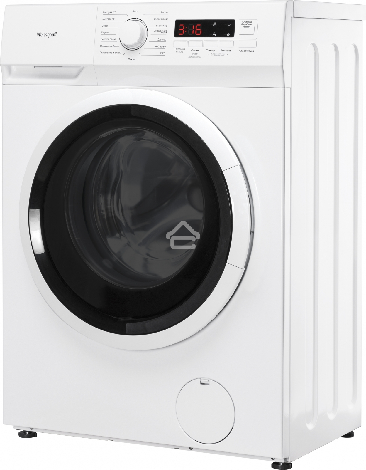 Стиральная машина Weissgauff WM 4106 D белая, загрузка фронтальная 6кг, 1000 об/мин., класс: A+++