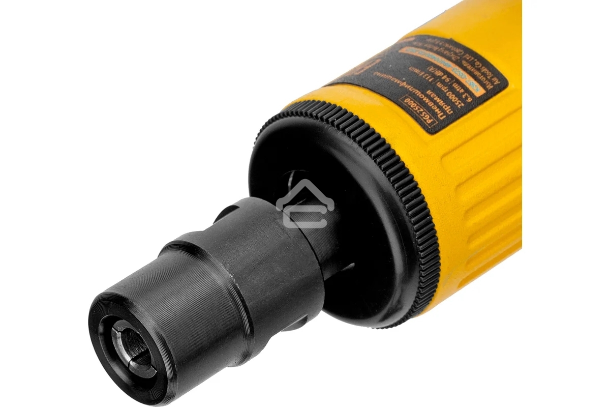 Пневмошлифмашина прямая Denzel PGS25000, 25000 об/мин, 10 шлиф. камней, цанга - 3, 6 мм, 113 л/мин