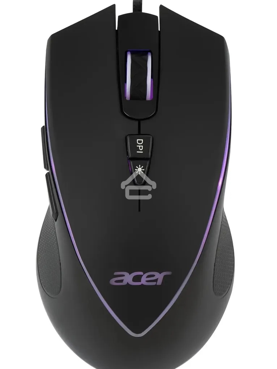 Мышь проводная Acer OMW131 черный, 6400 dpi, USB, кнопки - 7