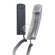 Устройство квартирное переговорное с регулировкой громкости вызова VIZIT УКП-7М Серебристый металлик