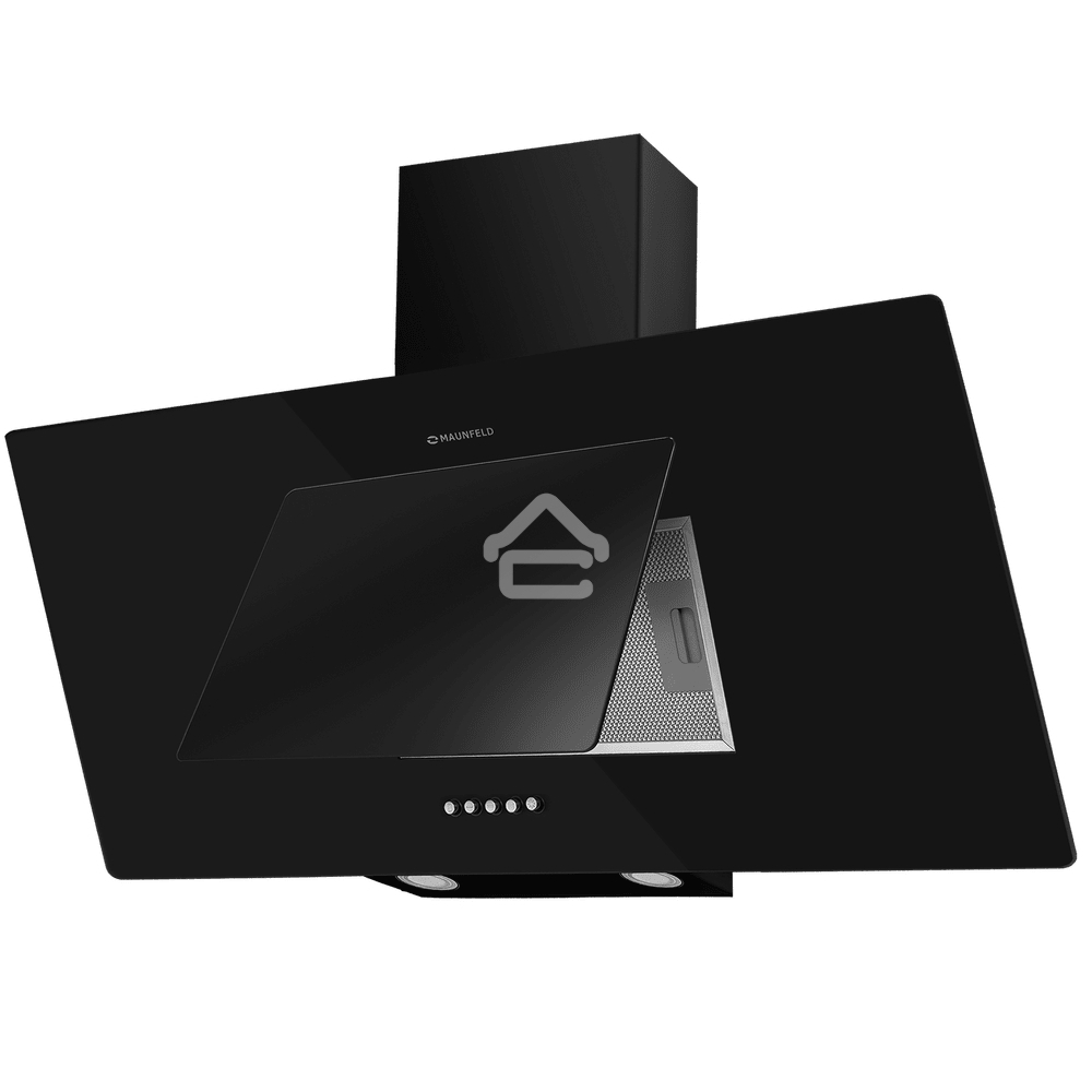 Вытяжка наклонная Maunfeld Tower 90 черный, 90 см, 700 куб. м/ч, 66 дБ