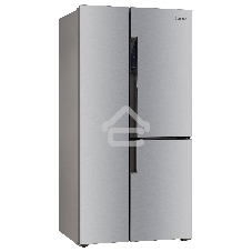 Холодильник Бирюса TD 563 I нержавеющая сталь трехкамерный 207/223 л морозилка слева, NoFrost, Side-by-side