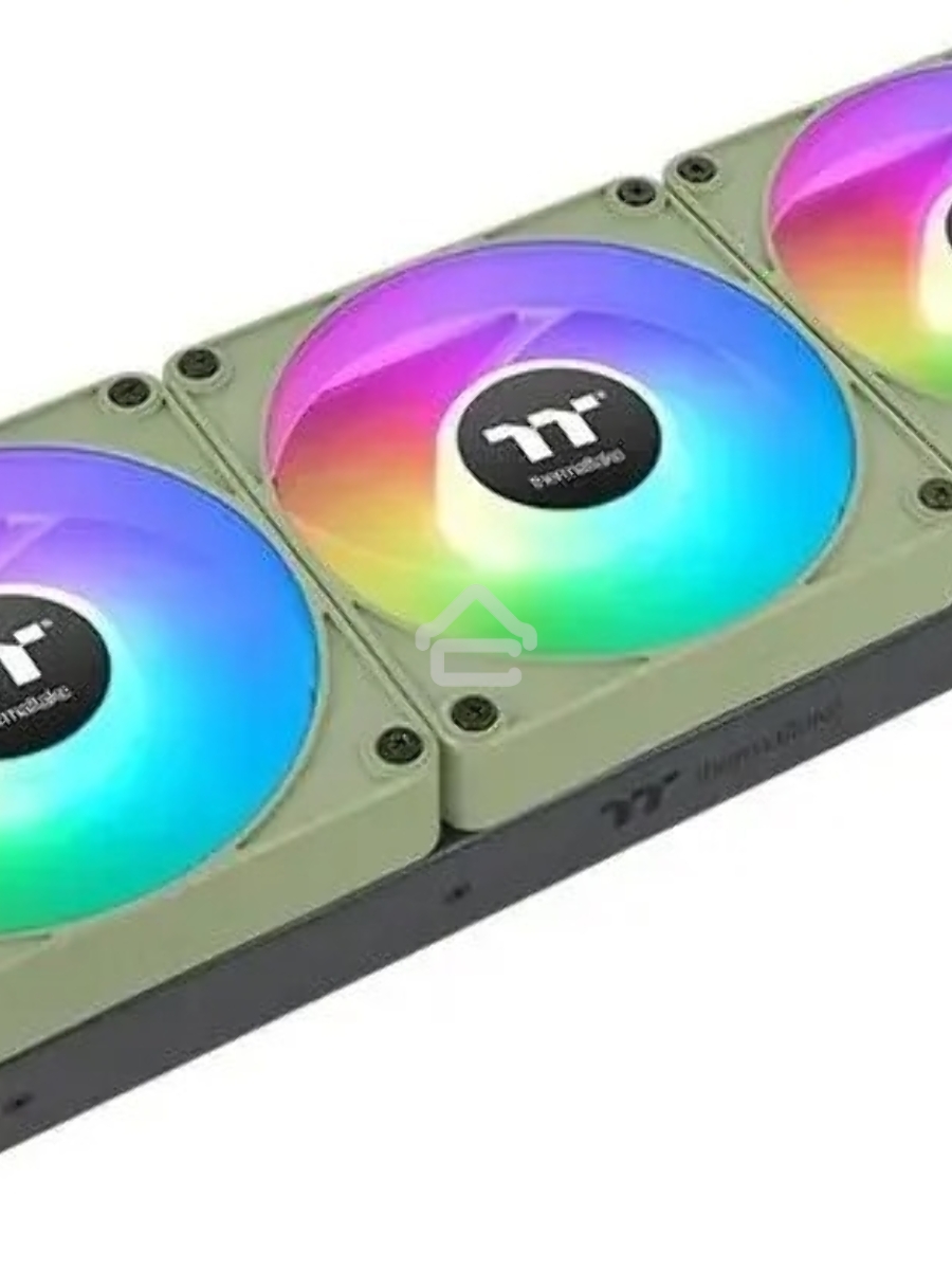 Комплект вентиляторов для корпуса Thermaltake CT120 EX ARGB Sync (3 шт.) зеленый, 120 мм, 2000 об/мин, 28.5 дБ, 4 pin