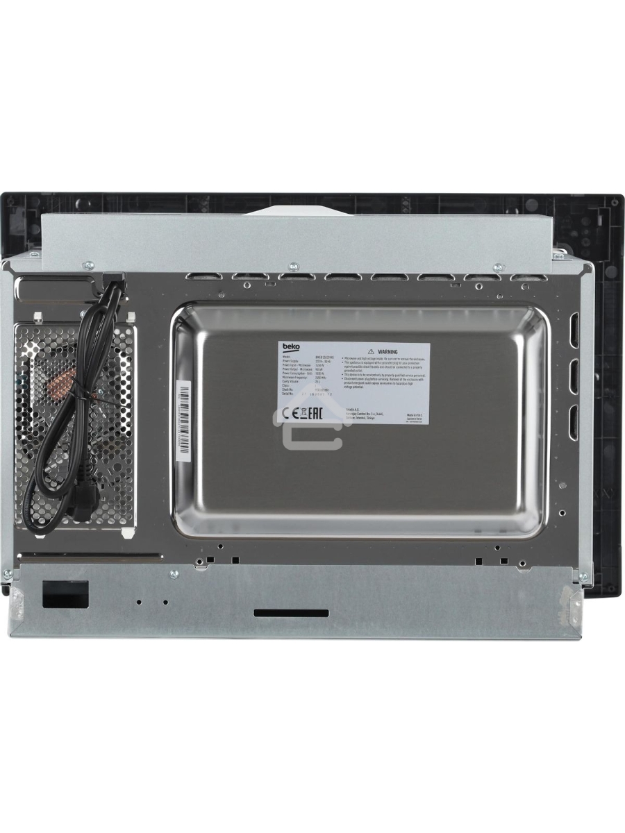 Микроволновая печь встраиваемая Beko BMGB 25333 WG белый, 25 л, 900 Вт, переключатели - поворотный механизм/сенсор