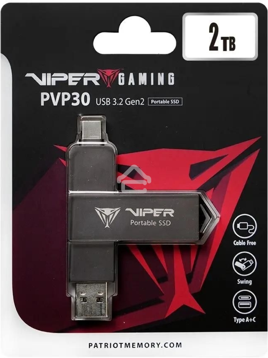Накопитель SSD Patriot Viper PVP30 USB-C 2TB 2.5