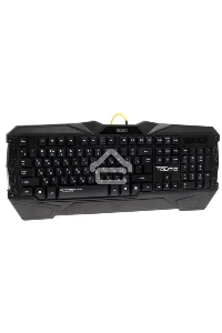 Игровой набор Qumo Solaris, клавиатура  проводная K03, 104 клавиши, встроенная радужная подсветка, мышь проводная M10, оптическая, 800/1200/1600/2200 dpi, коврик