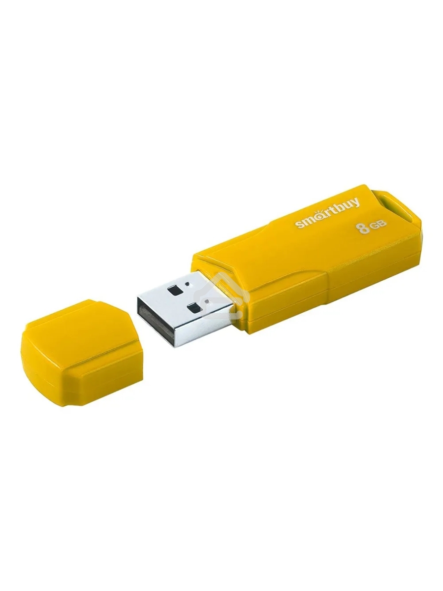 Флеш диск USB SmartBuy 8GB CLUE Yellow (SB8GBCLU-Y)