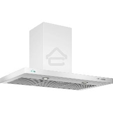 Вытяжка каминная Elikor Квадра 90П-650-К3Д белый, 90 см, 650 куб. м/ч, 56 дБ