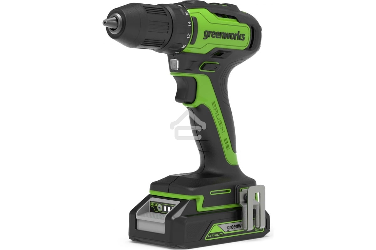 Дрель-шуруповерт GREENWORKS 3704007UA, Аккумуляторная, 24В
