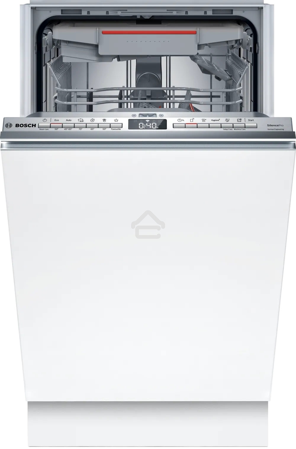 Встраиваемая посудомоечная машина Bosch SPV4HMX65Q, серебристый, 45 см, 10 компл., 45 дБ, класс A+