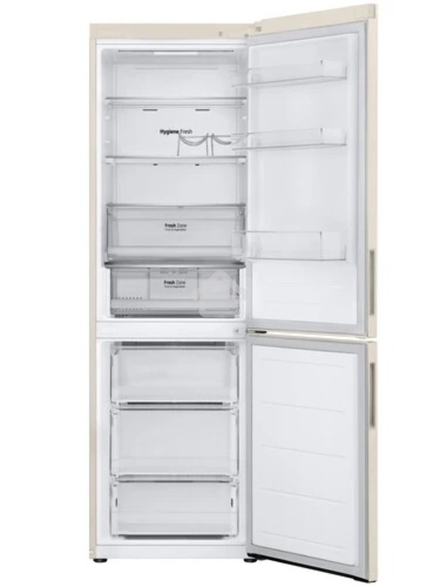 Холодильник LG GC-B459AEMW бежевый двухкамерный 234/110л морозилка снизу