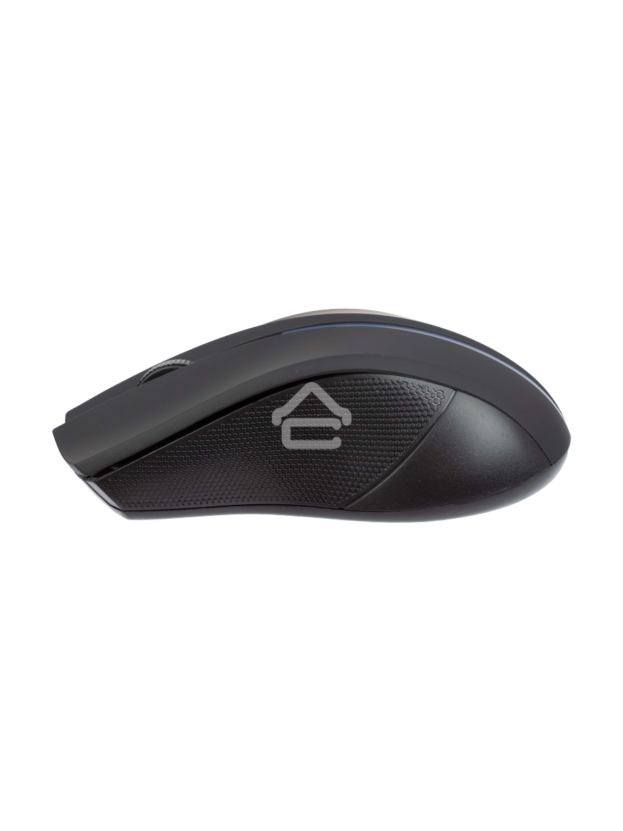 Мышь беспроводная HIPER HOMW-074 черный/синий, 1000 dpi, радиоканал, USB, кнопки - 3